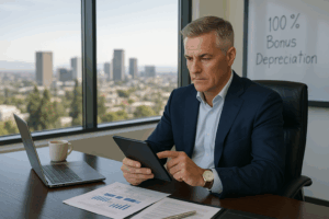 bonus depreciation 100 percent ceo office